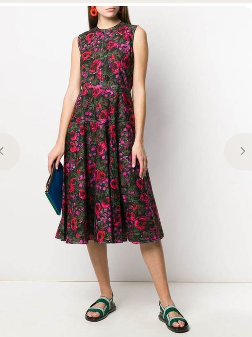 NEW Marni Short sleeve Starlight Dress in Starlight Pink Floral